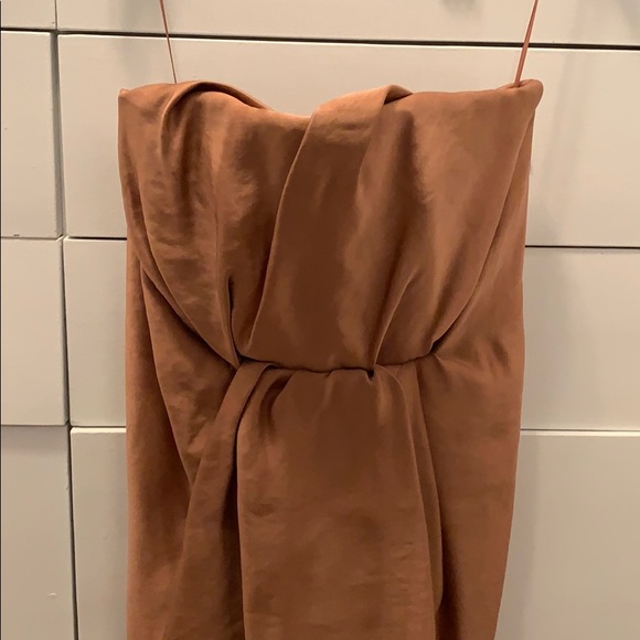 BNWT Lanvin Rose Gold/Blush Colour Strapless Dress - Picture 3 of 4